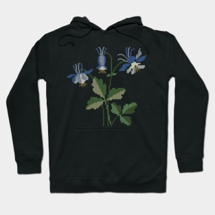 Colorado State Flower Blue Columbine Hoodie